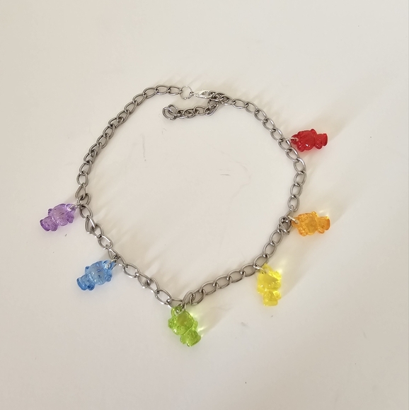 Multicolor Hello Kitty Gummy Bear Charm Necklace - Picture 3 of 4